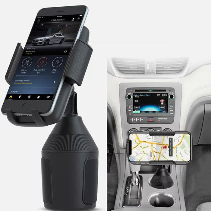 Car Cup Holder Phone Mount Universal Adjustable  Cradle 360° Rotatable