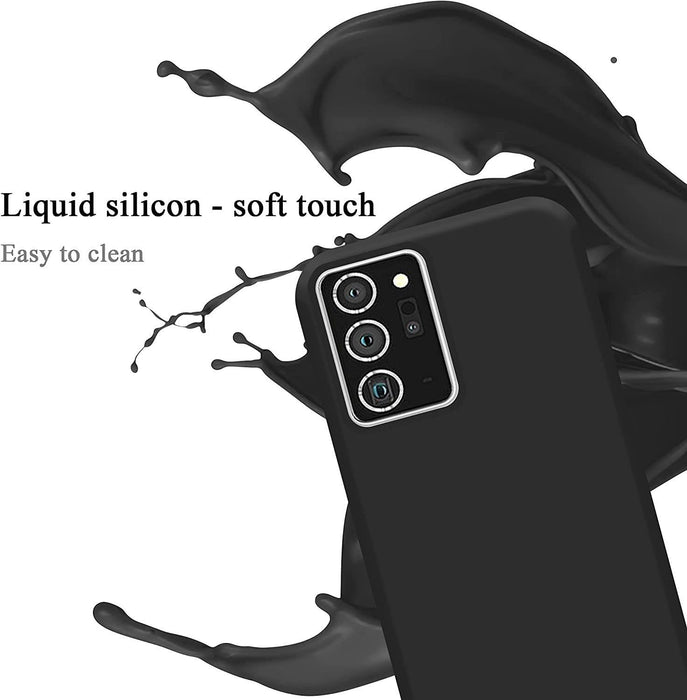 Black Gel Case Tough Shockproof Case Gel Cover for Samsung Galaxy Note 20