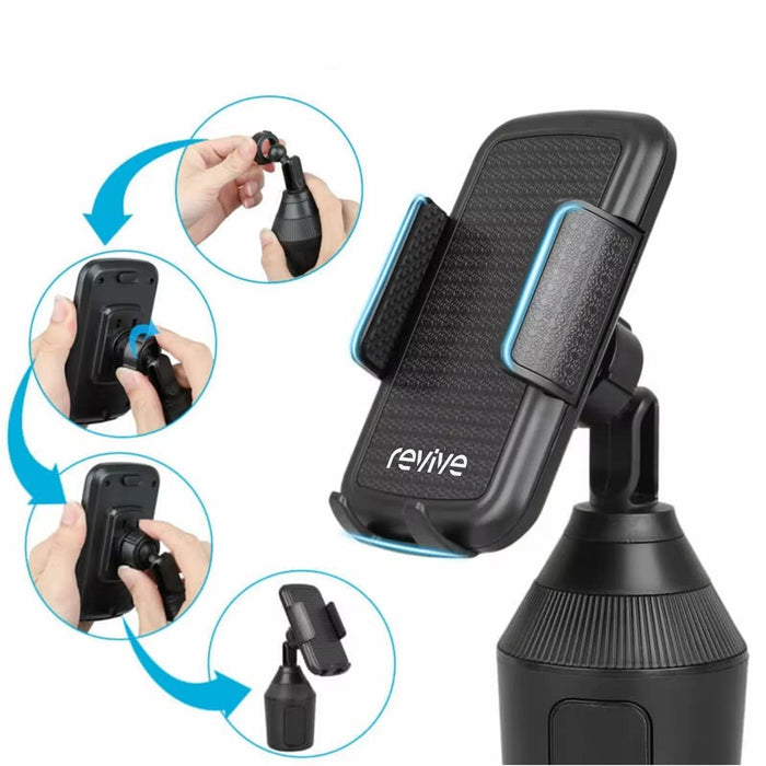 Car Cup Holder Phone Mount Universal Adjustable  Cradle 360° Rotatable