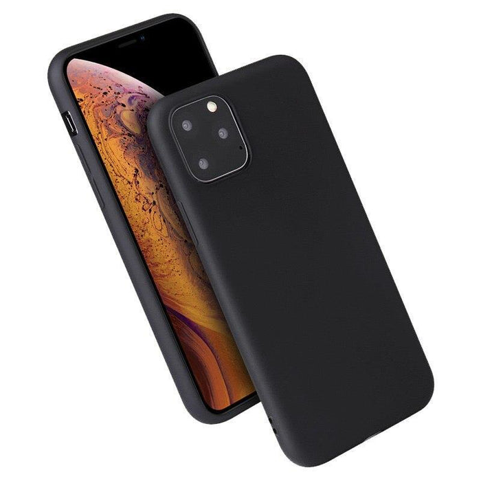 Black Gel Case Tough Shockproof Phone Case Gel Cover Skin for iPhone 12 PRO