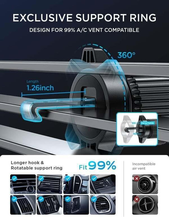 Car Phone Holder 360 Rotation Easy One Touch Holder (VD-HD020)