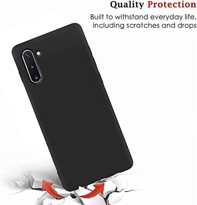Black Gel Case Tough Shockproof Phone Case Gel Cover for Samsung Galaxy Note 10+