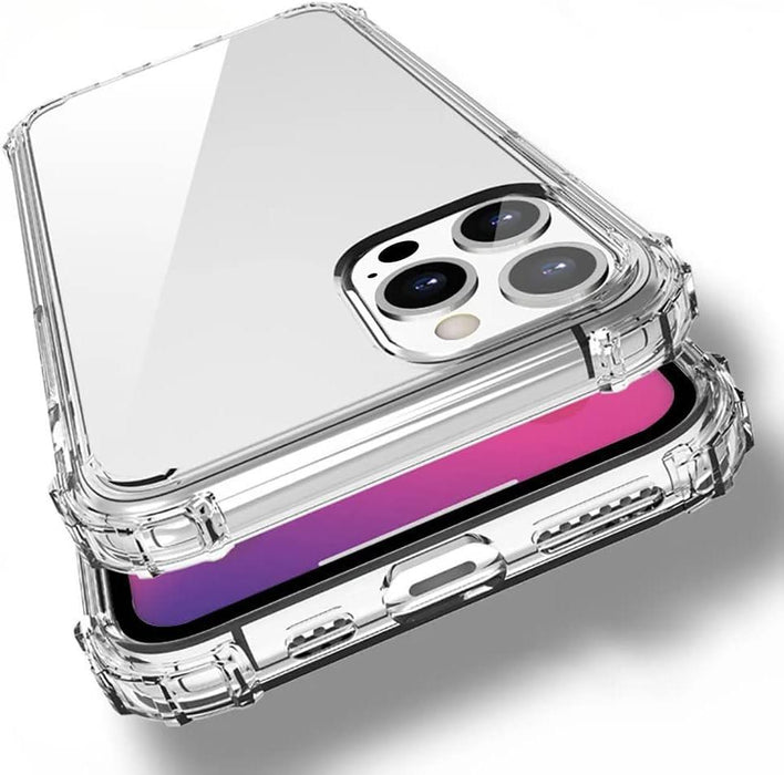 For Apple iPhone 15 Pro  Hybrid Gel Four Corner Cushion Case Shockproof