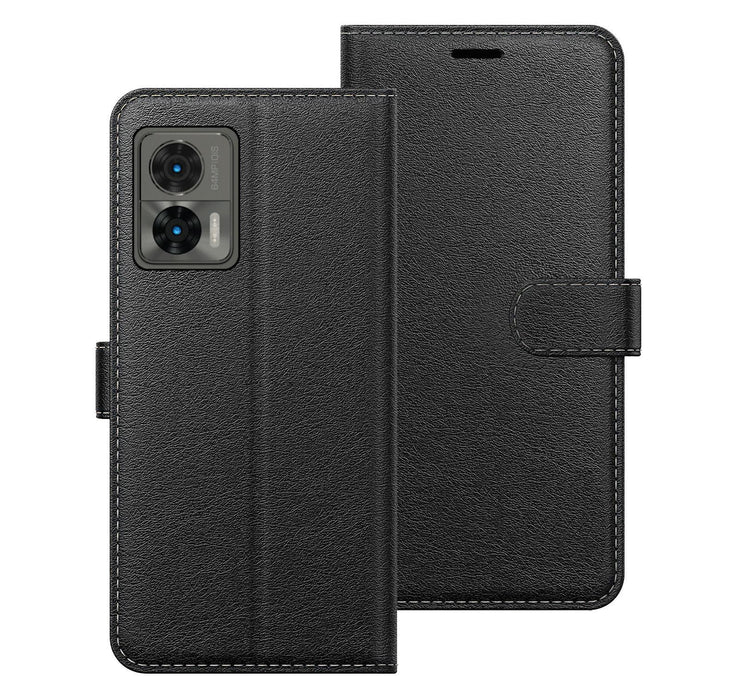 Motorola Moto G35 Case Cover Flip Folio Leather Wallet Credit Card Slot