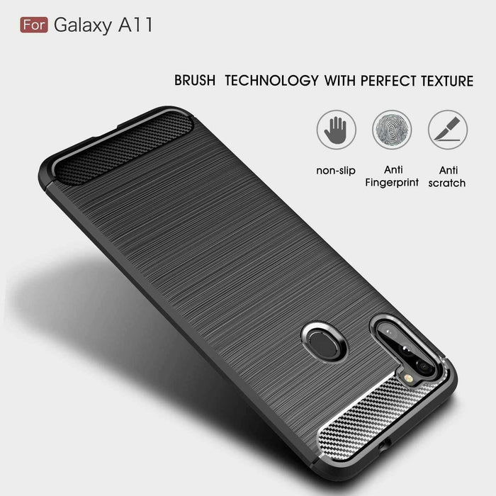 For Samsung A11 Armour Shockproof Gel Case Silicone Cover Case Thin