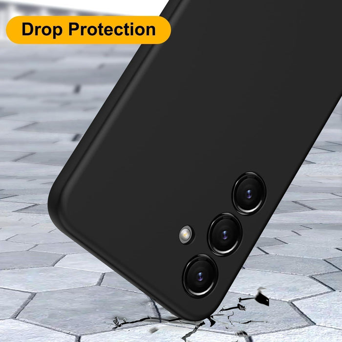 Samsung Galaxy A15  Case Cover Soft Slim Protective TPU Silicone Matte Black