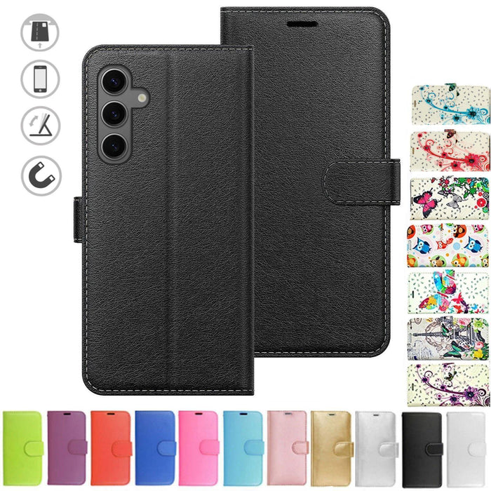 Samsung Galaxy A15|A25 Case Cover Flip Folio Leather Wallet Credit Card Slot