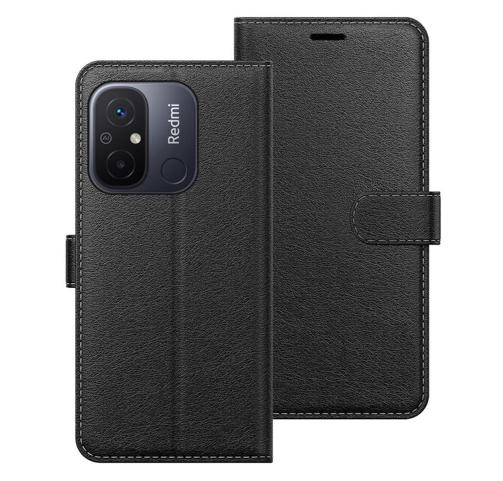 Xiaomi Redmi 12C Flip Folio Book Wallet Case