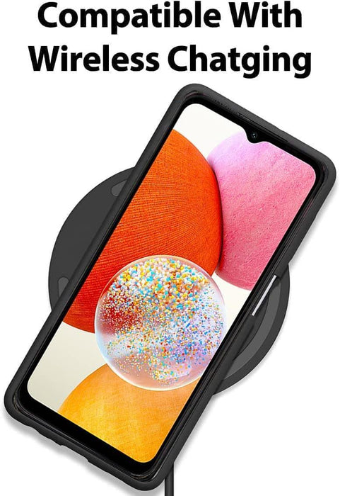 Black Gel Case Tough Shockproof Phone Case Gel Cover Skin for Samsung Galaxy A14 4G/5G