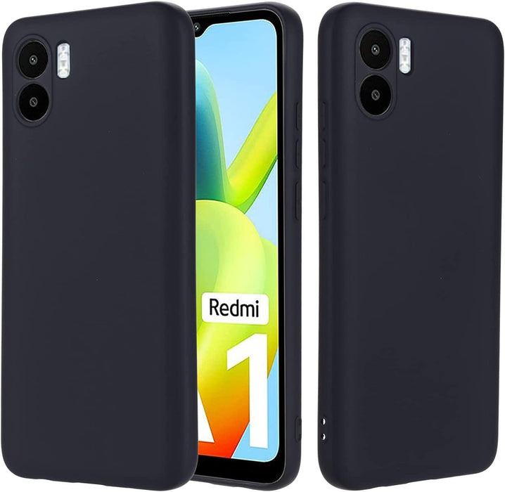 Black Gel Case Tough Shockproof Phone Case Gel Cover Skin for Xiaomi Redmi A1