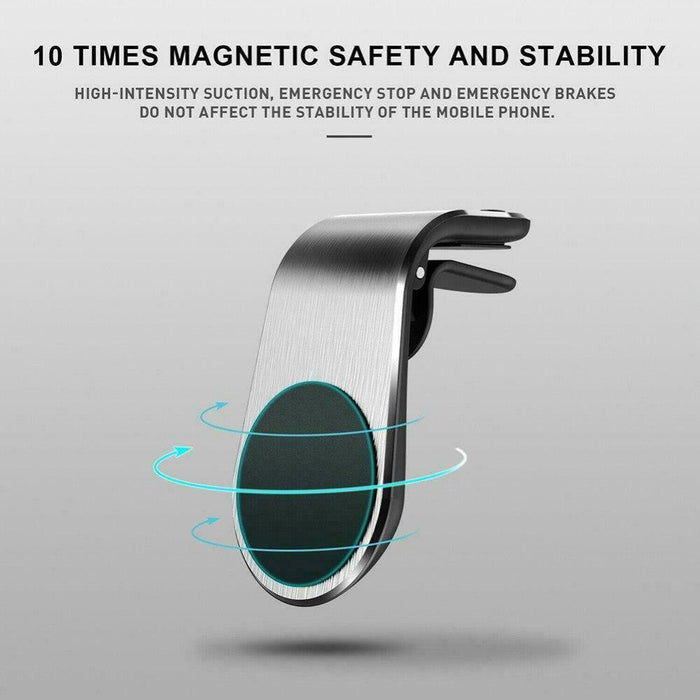L Shape Magnetic Air Vent Car Holder