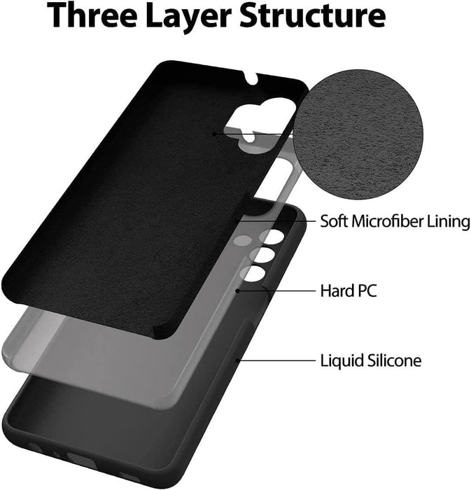 Black Gel Case Tough Shockproof Phone Case Gel Cover Skin for Samsung Galaxy A34 5G