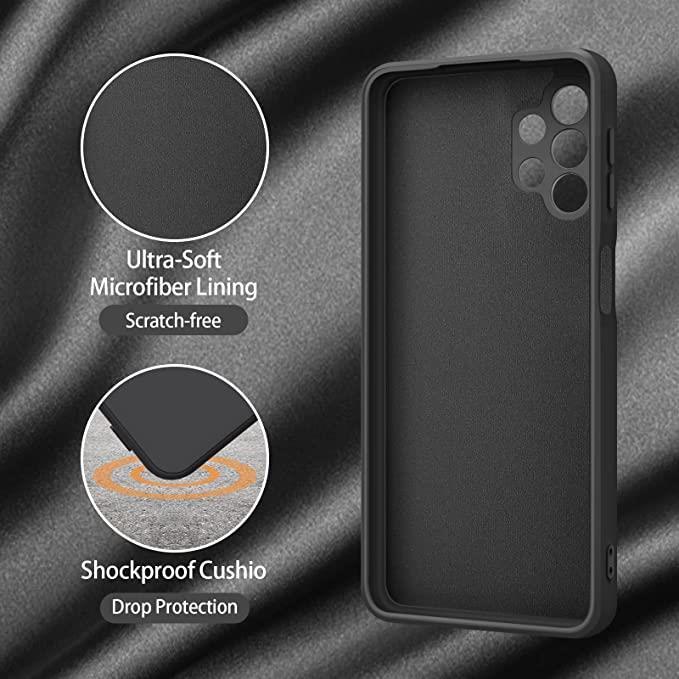 Black Gel Case Tough Shockproof Phone Case Gel Cover for Samsung Galaxy A32 5G