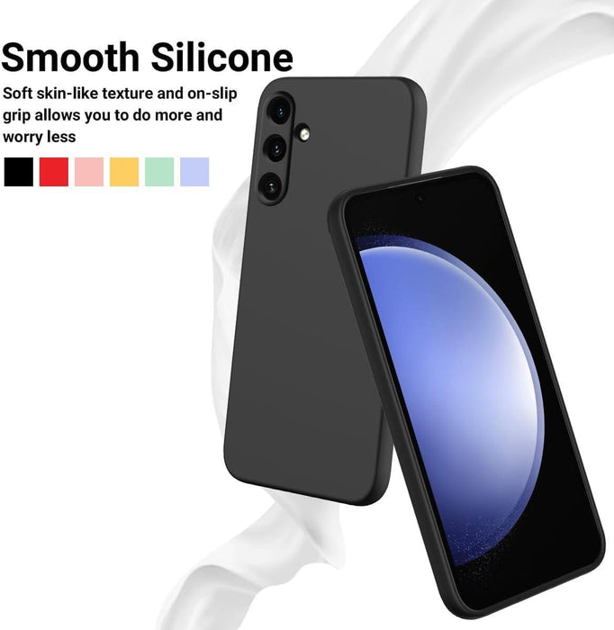 Samsung Galaxy A55  Case Cover Soft Slim Protective TPU Silicone Matte Black