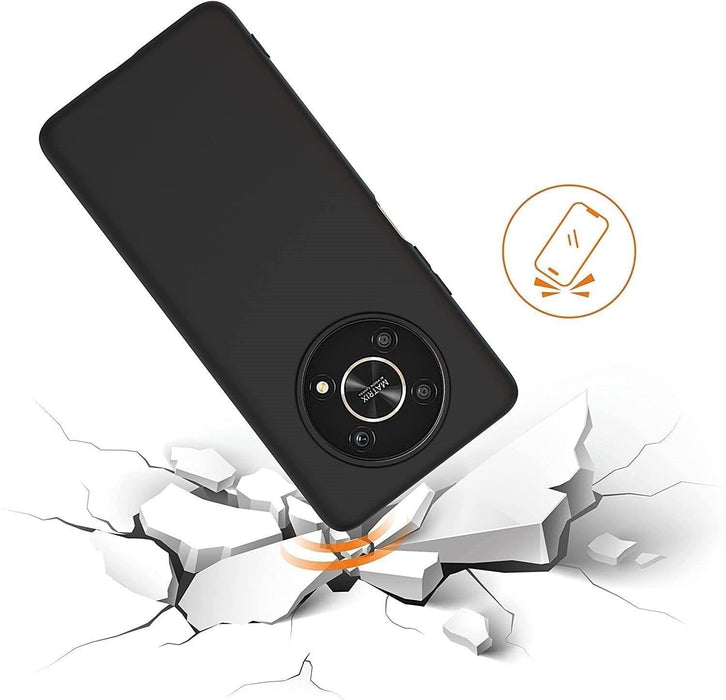 Black Gel Case Tough Shockproof Phone Case Gel Cover Skin for Honor Magic 5 Lite