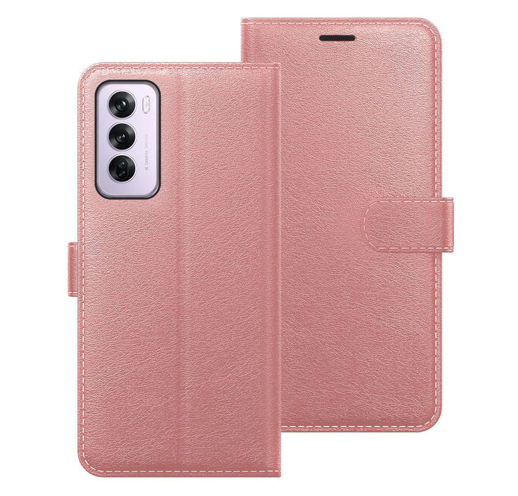 Oppo Reno 12 Pro Case Cover Flip Folio Leather Wallet Credit Card Slot