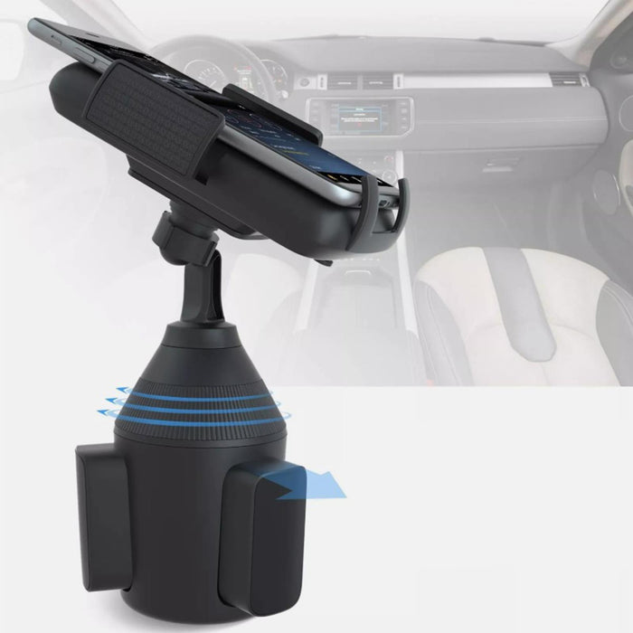 Car Cup Holder Phone Mount Universal Adjustable  Cradle 360° Rotatable