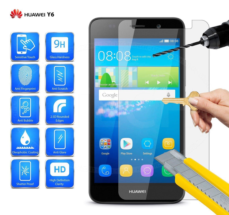 Huawei Y6 Tempered Glass Screen Protector |2.5D|