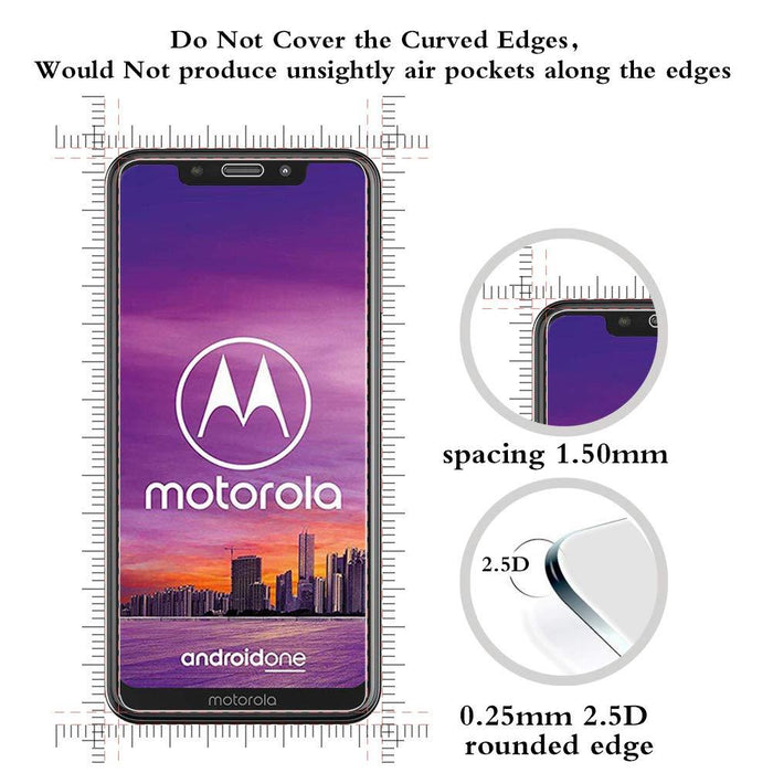 xx Motorola One (P30 Play) Tempered Glass Screen Protector |2.5D|