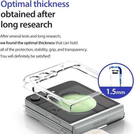 Samsung Galaxy Z Flip 5 MagSafe Case Magnetic Cover Clear