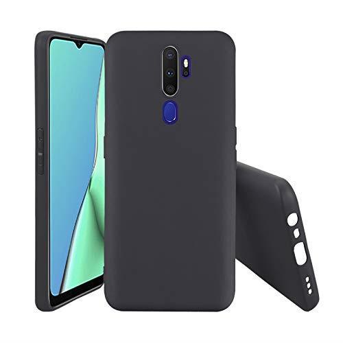 Black Gel Case Tough Shockproof Phone Case Gel Cover Skin for Oppo A5 / A9