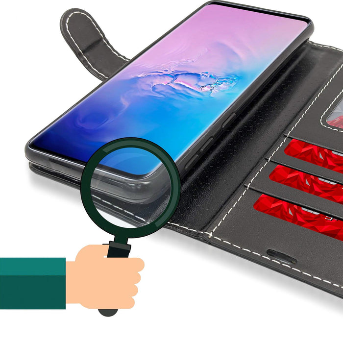 Motorola Moto G55 Case Cover Flip Folio Leather Wallet Credit Card Slot