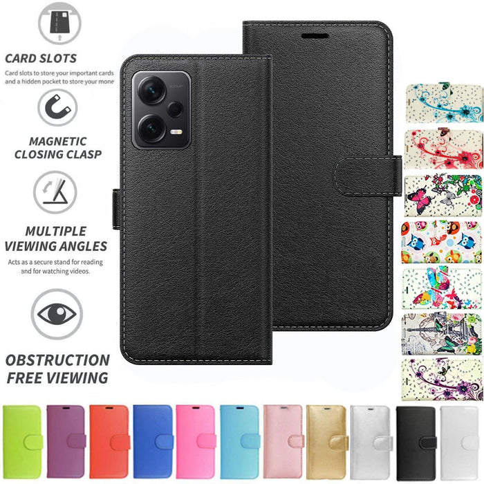 Xiaomi Redmi Note 12 Pro Flip Folio Book Wallet Case