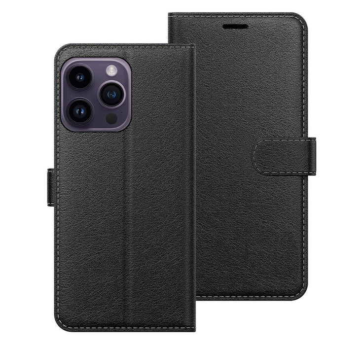 Apple iPhone 16 Pro Case Cover Flip Folio Leather Wallet Credit Card Slot