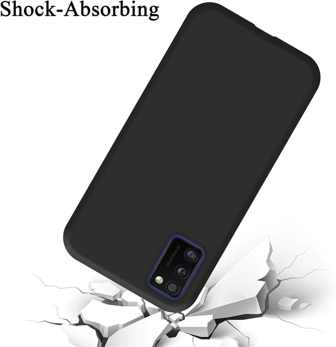 Black Gel Case Tough Shockproof Phone Case Gel Cover Skin for Samsung Galaxy A41