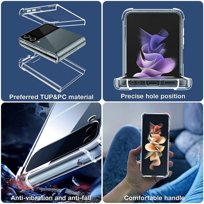 Samsung Galaxy Z Flip3 5G Hybrid Gel Four Corner Cushion Case
