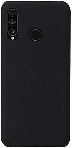 Black Gel Case Tough Shockproof Phone Case Gel Cover Skin for Huawei P30 Lite