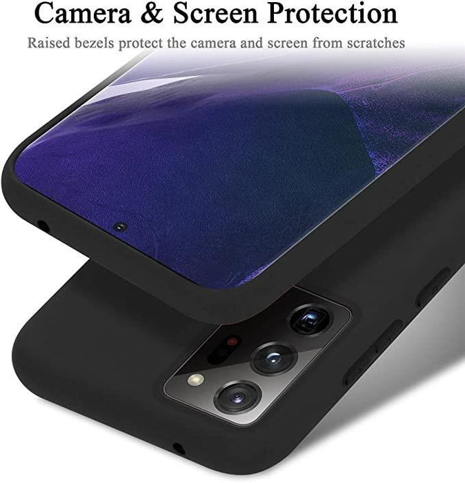 Black Gel Case Tough Shockproof Case Gel Cover for Samsung Galaxy Note 20 Ultra