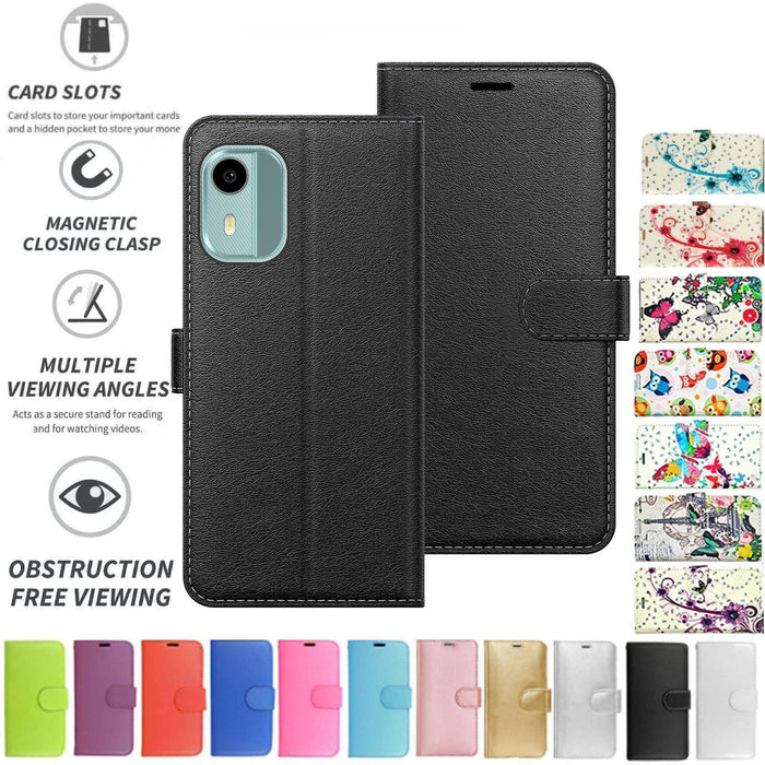 Nokia C12 Flip Folio Book Wallet Case