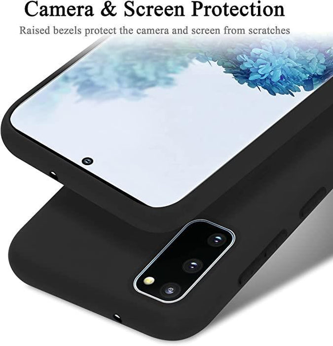 Black Gel Case Tough Shockproof Phone Case Gel Cover for Samsung Galaxy S20 FE