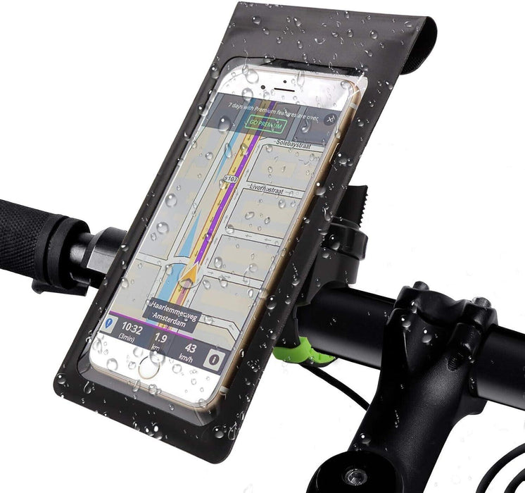 Waterproof Bicycle Phone Bag Case Touch Screen Bike Handlebar Phone Holder Motorcycle Rearview Mirror Phone Stands