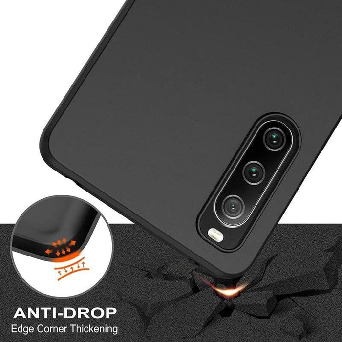 Black Gel Case Tough Shockproof Phone Case Gel Cover Skin for Honor X7a