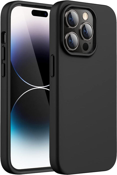 Black Gel Case Tough Shockproof Phone Case Gel Cover Skin for iPhone 15 Pro Max