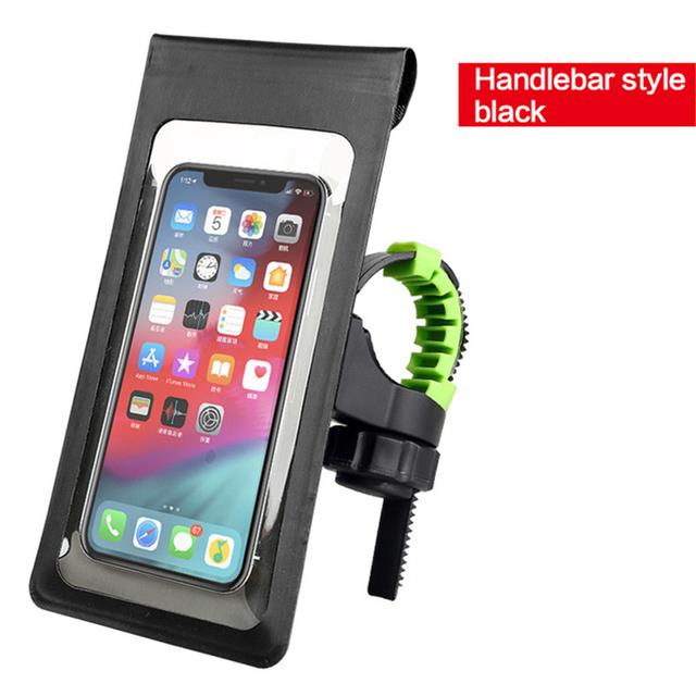 Waterproof Bicycle Phone Bag Case Touch Screen Bike Handlebar Phone Holder Motorcycle Rearview Mirror Phone Stands