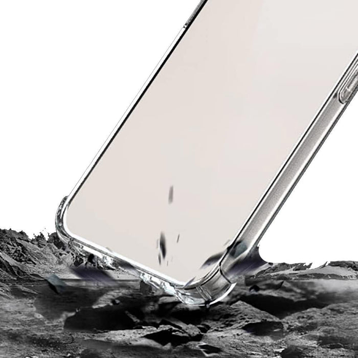 For Apple iPhone 15 Pro  Hybrid Gel Four Corner Cushion Case Shockproof