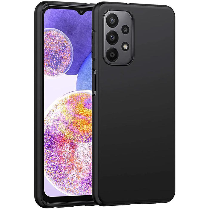 Black Gel Case Tough Shockproof Phone Case Gel Cover Skin for Samsung Galaxy A23 5G