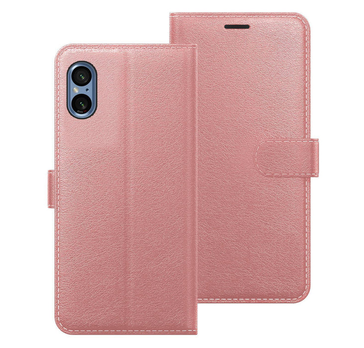 Sony Xperia 5V Case Cover Flip Folio Leather Wallet Credit Card Slot