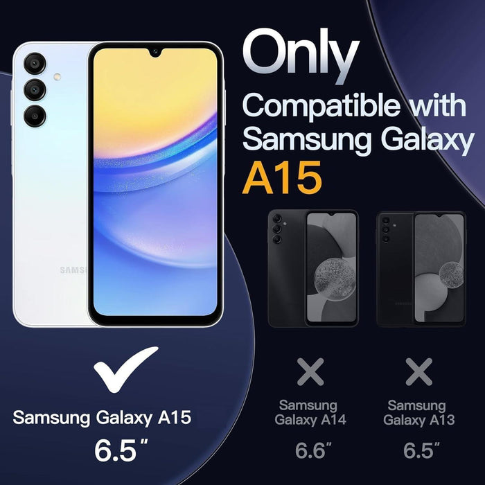 Samsung Galaxy A15  Case Cover Soft Slim Protective TPU Silicone Matte Black