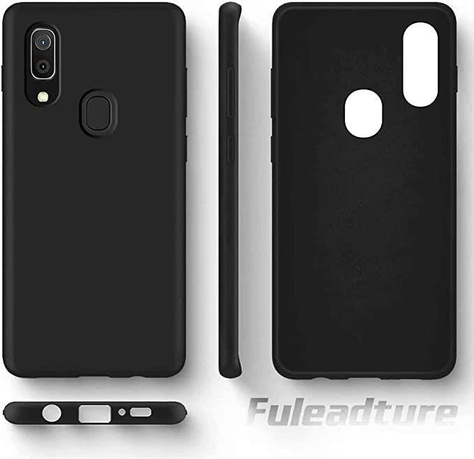 Black Gel Case Tough Shockproof Phone Case Gel Cover Skin for Samsung Galaxy A40