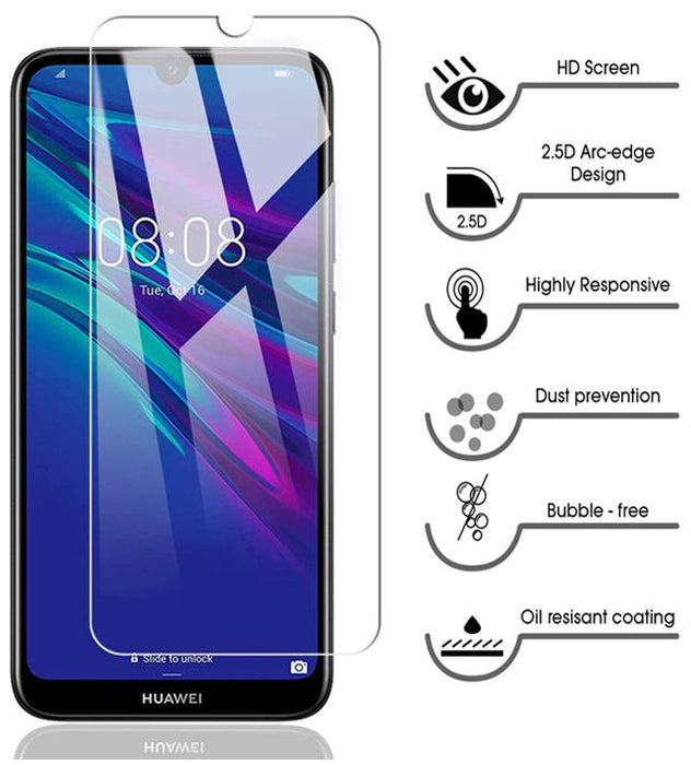 Huawei Y7 (2019) Tempered Glass Screen Protector |2.5D|