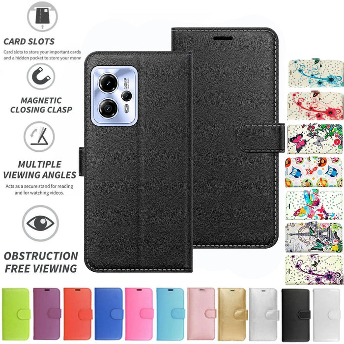 Motorola Moto G13/G23/G53 Flip Folio Book Wallet Case