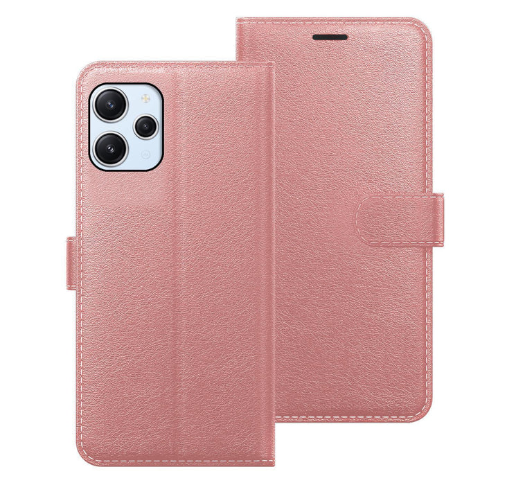Xiaomi Redmi 12 Case Cover Flip Folio Leather Wallet Credit Card Slot