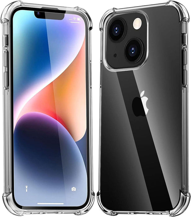 For Apple iPhone 15 Plus  Hybrid Gel Four Corner Cushion Case Shockproof