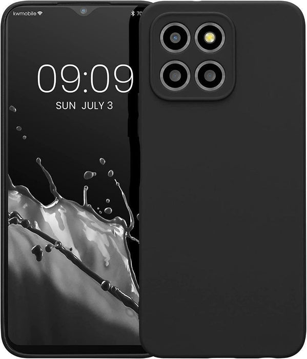 Black Gel Case Tough Shockproof Phone Case Gel Cover Skin for Honor 70 Lite