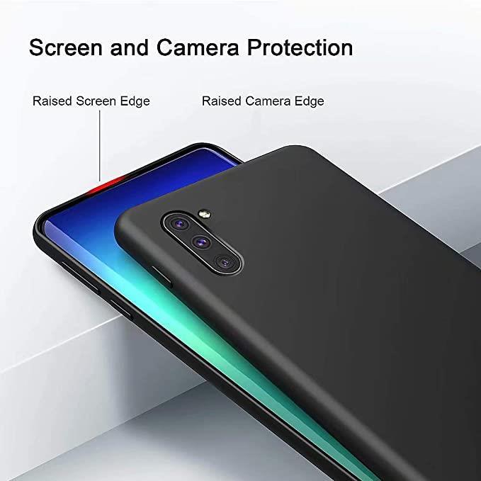 Black Gel Case Tough Shockproof Phone Case Gel Cover for Samsung Galaxy Note 10+