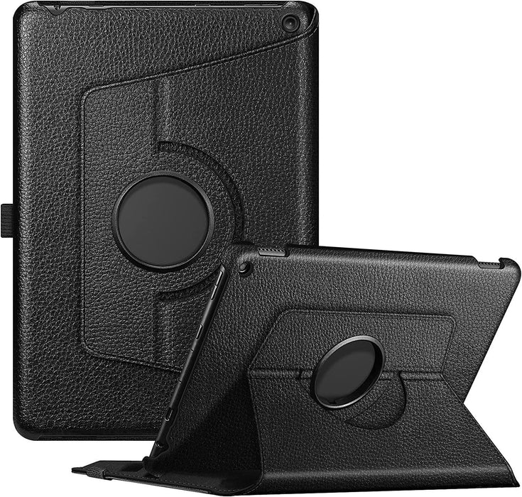 Case Cover Folding Folio 360 Rotating For Amazon Fire HD 10 2021, 2019/HD 10 Plus